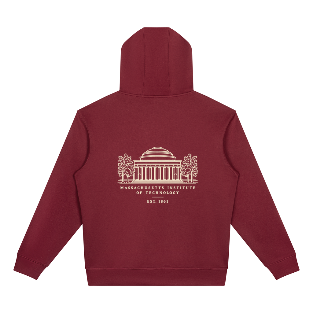 MIT Unisex Drop Shoulder Full Zip Hoodie