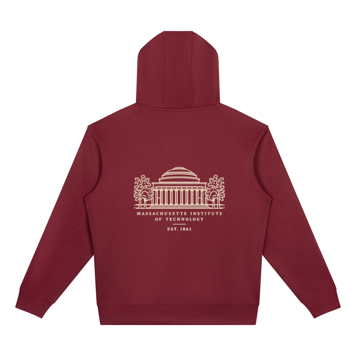 MIT Unisex Drop Shoulder Full Zip Hoodie