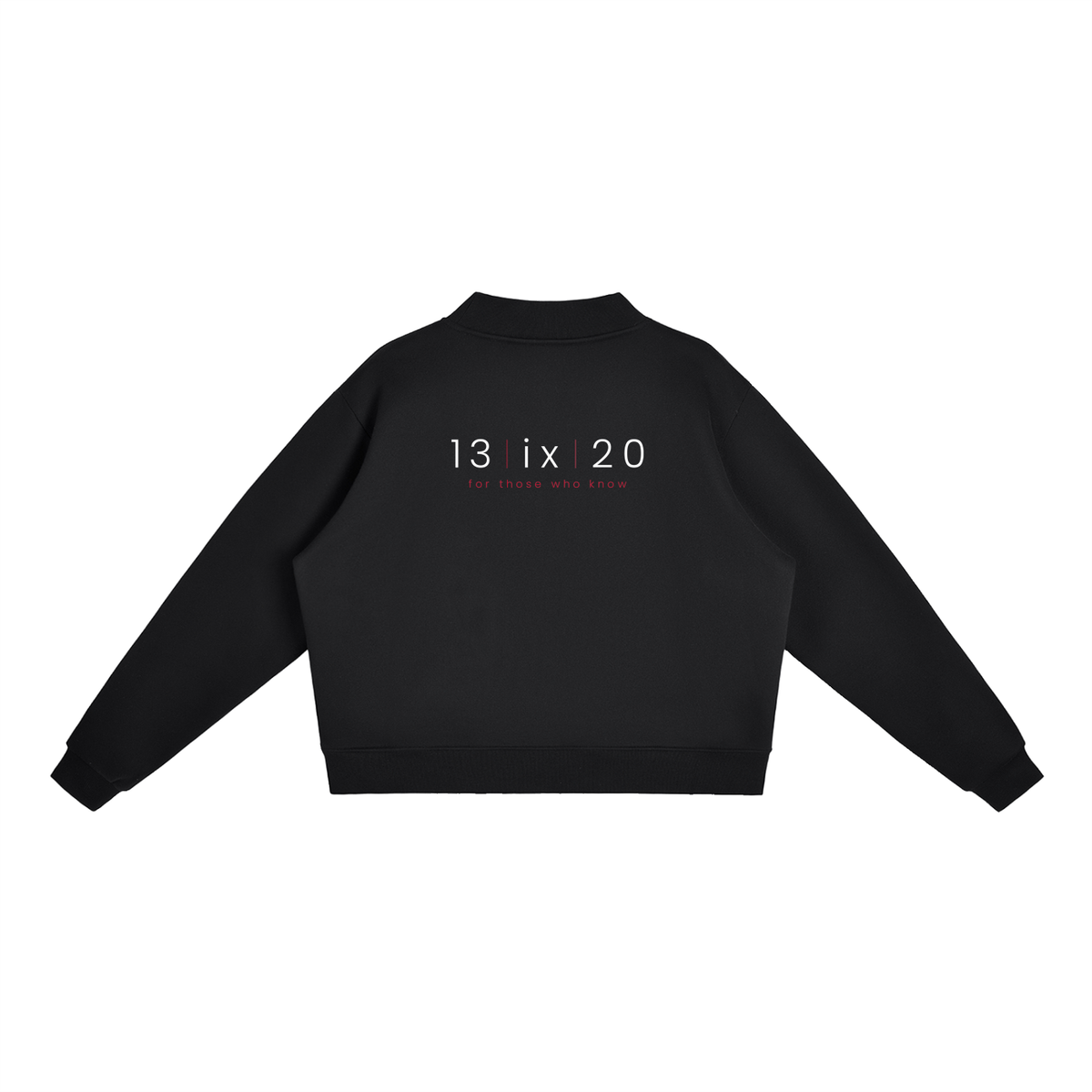 Essential Fleece Mock-Neck Crew Sweatshirt